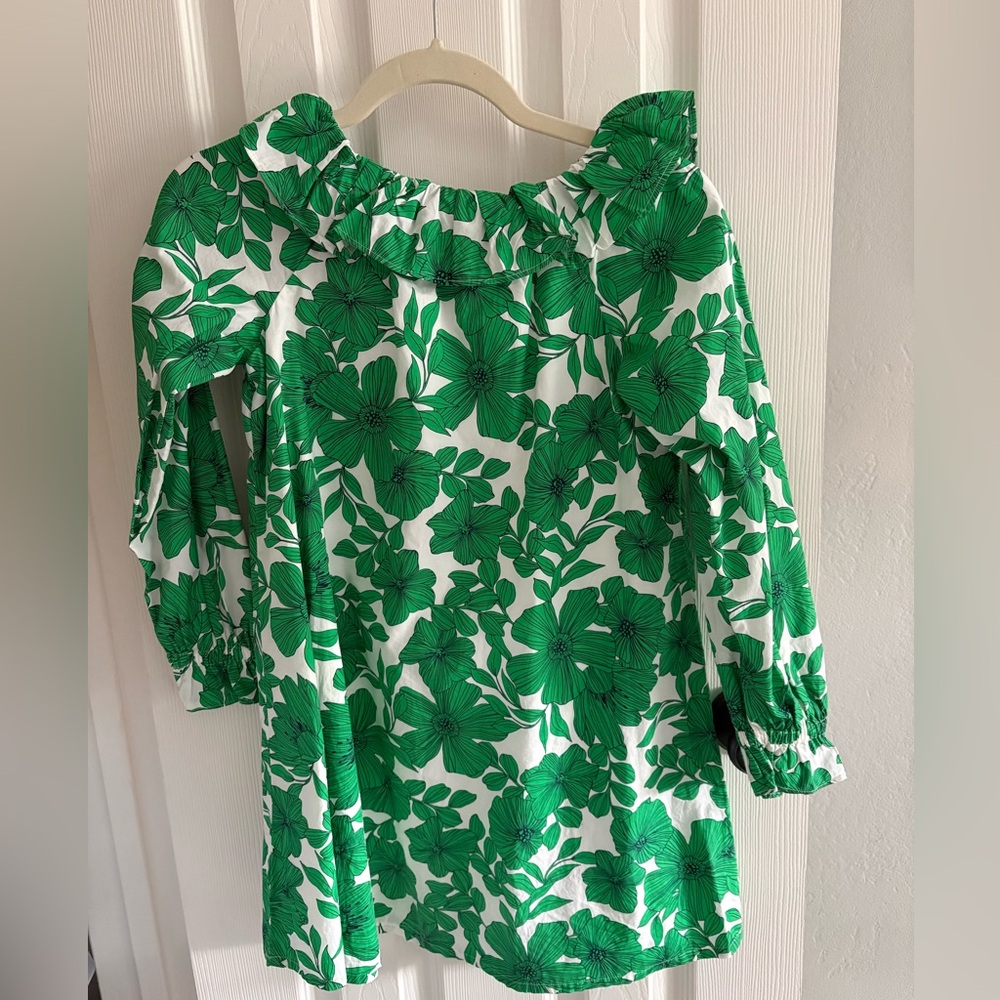J crew Crewcuts Green Floral girls dress. Perfect condition. - Picture 3 of 3